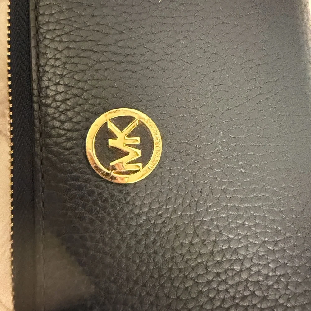 Michael Kors Black and Gold Wallet